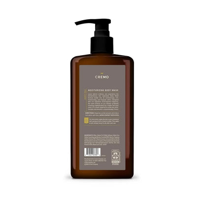 Cremo Vintage Suede Smooth & Amber Moisturizing Body Wash for Men, 32 FL Oz