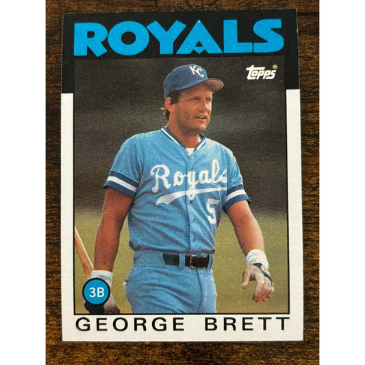 1986 TOPPS #300 GEORGE BRETT KANSAS CITY ROYALS Baseball Card