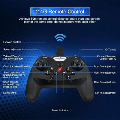 F-22 Raptor Drone2.4GHz RC Remote Control Stunt Plane Easy to Fly L0712 14YRS +