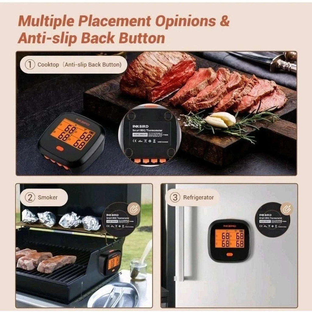 Inkbird Remote Wifi Food Thermometer IBBQ-4T BBQ Meat Cooking Kitchen Grill Tool