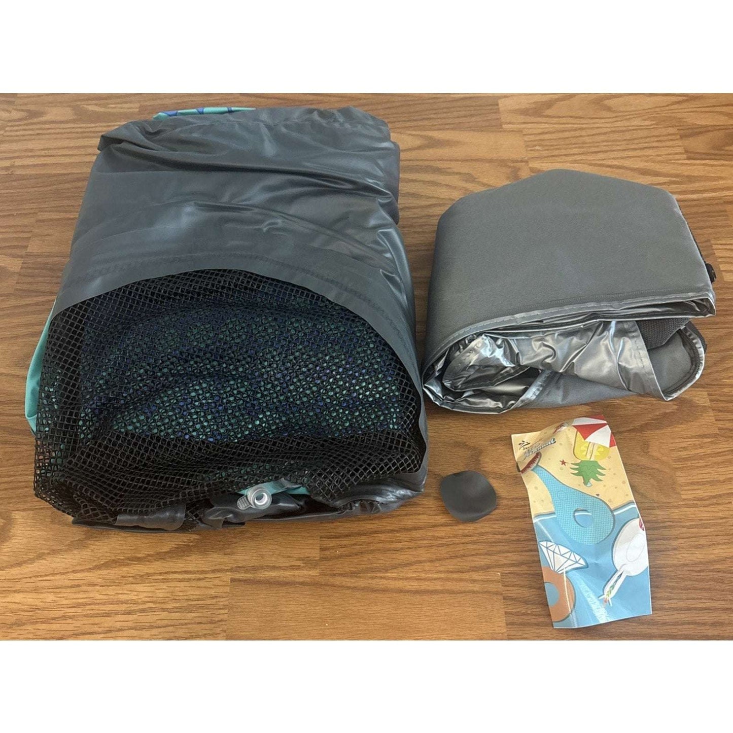 Inflatable 2 Person River Tube Float w/ Cooler Heavy Duty Double Water Pool Lake