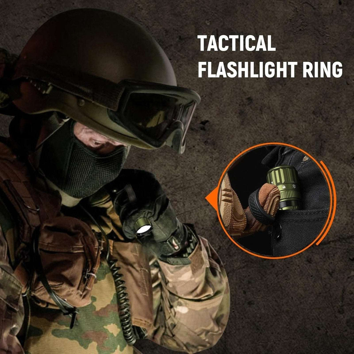 Wurkkos TD07 Led Torch Rechargeable 1300lm Waterproof Tactical Flashlight Olive