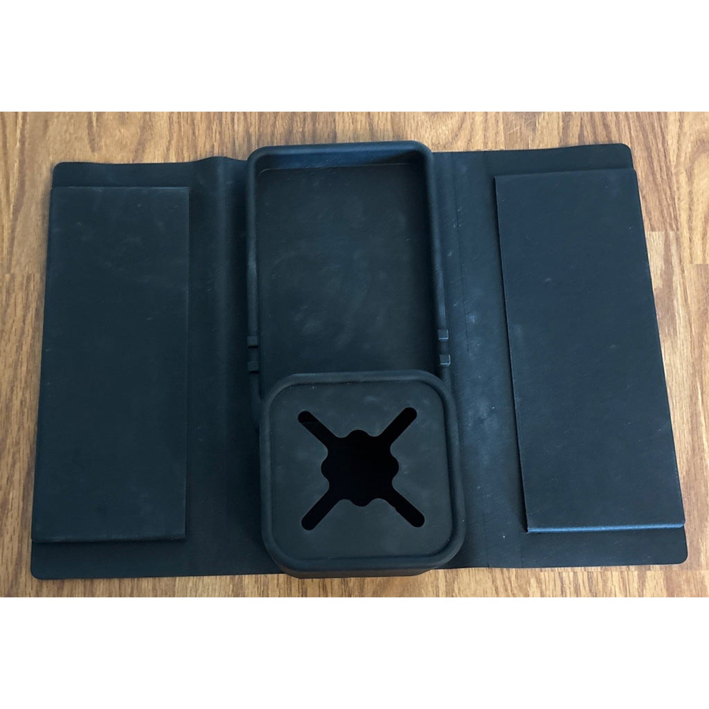 Silicone Couch Armrest Organizer Cup Holder Non-Slip Sofa Remote Phone Tray Black