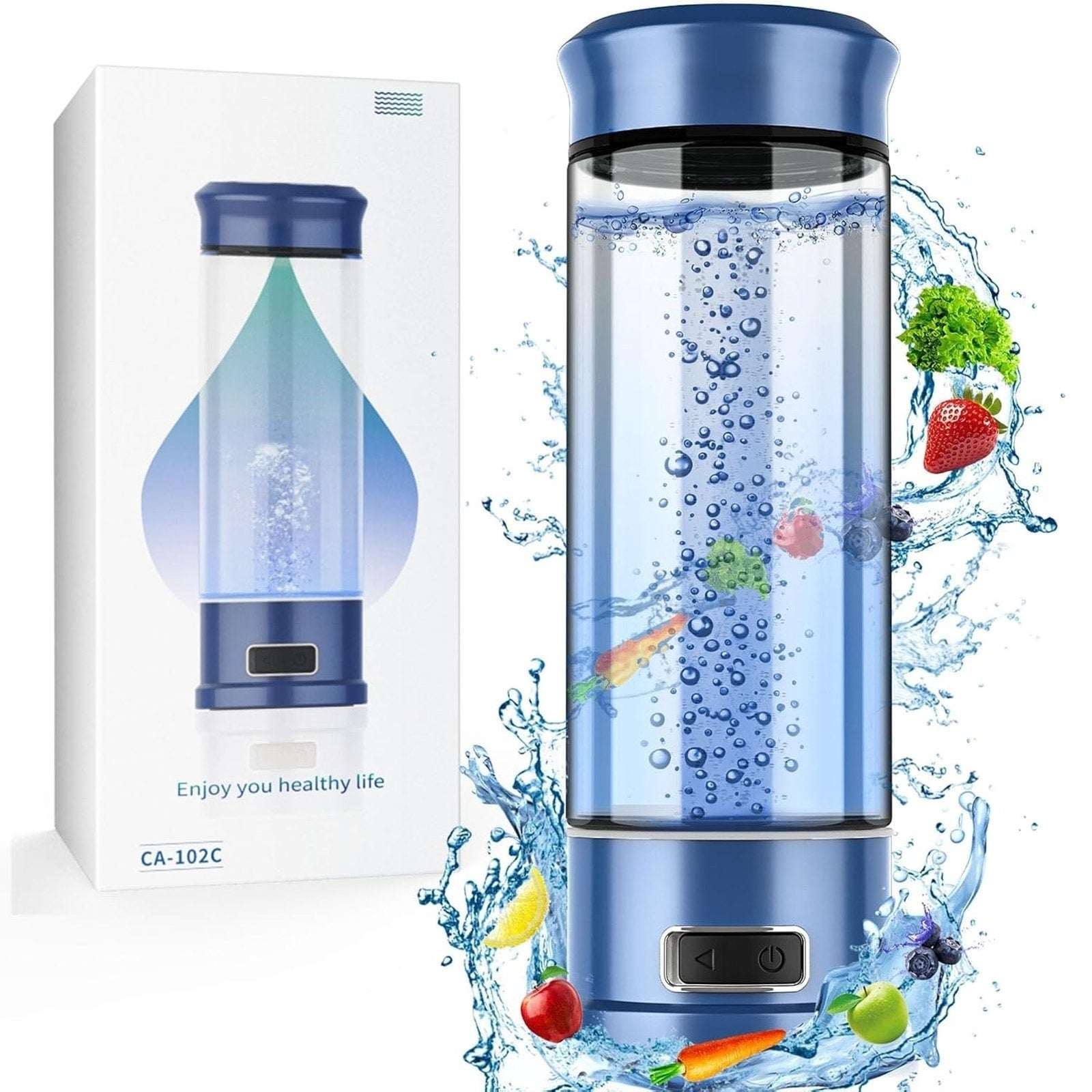 Hydrogen Water Bottle Generator 1500 PPB Smart Water Ionizer with SPE/PEM Tech