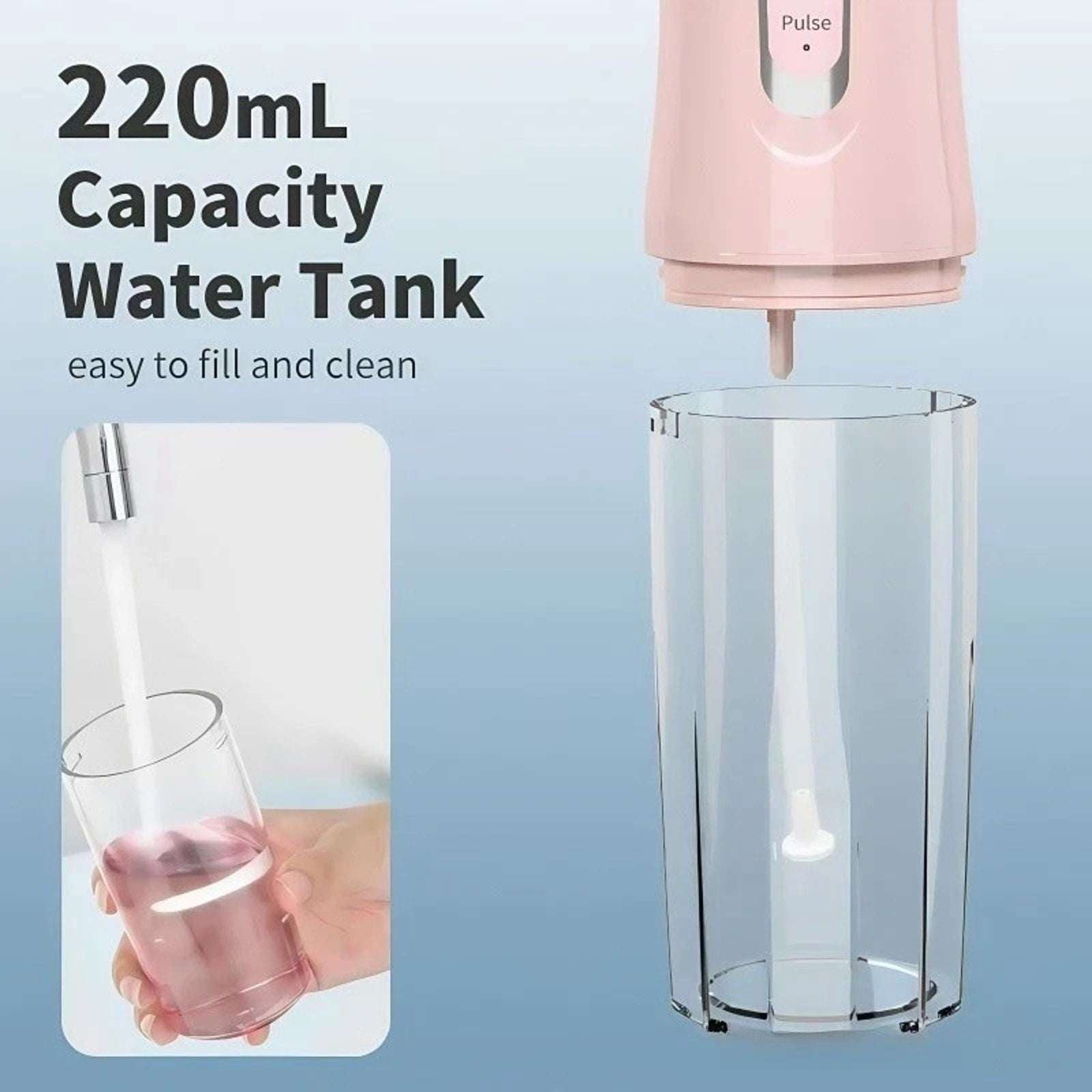 New Cordless Water Flosser Dental Oral Irrigator Travel Teeth Cleaner Floss Pick