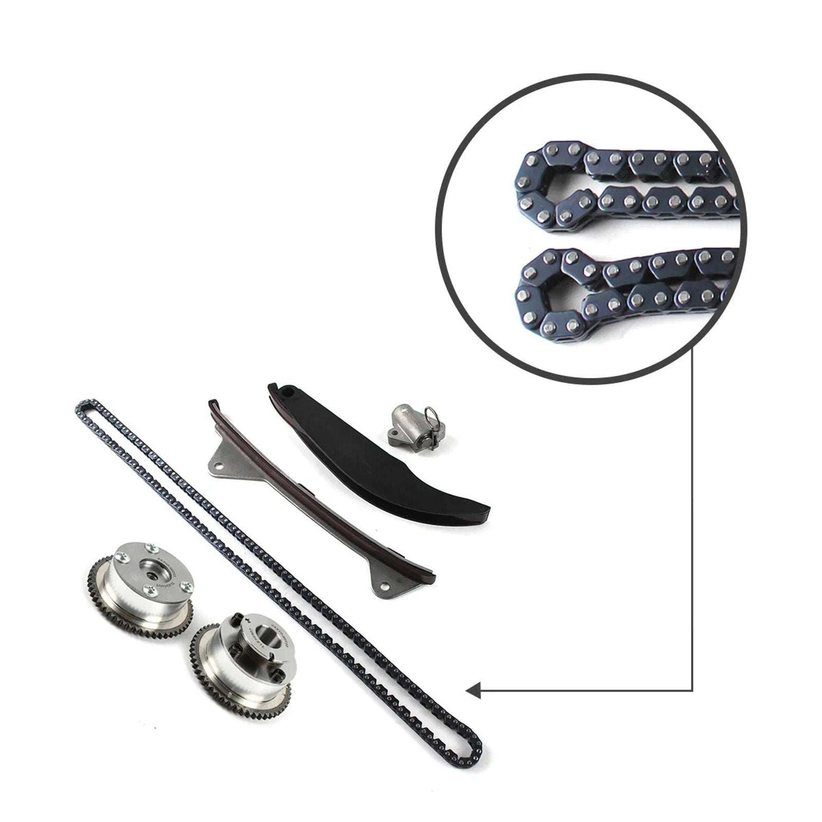 Timing Chain Kit Exhaust Intake CVVT Gear 2014-20 Hyundai Elantra Kia Soul Forte