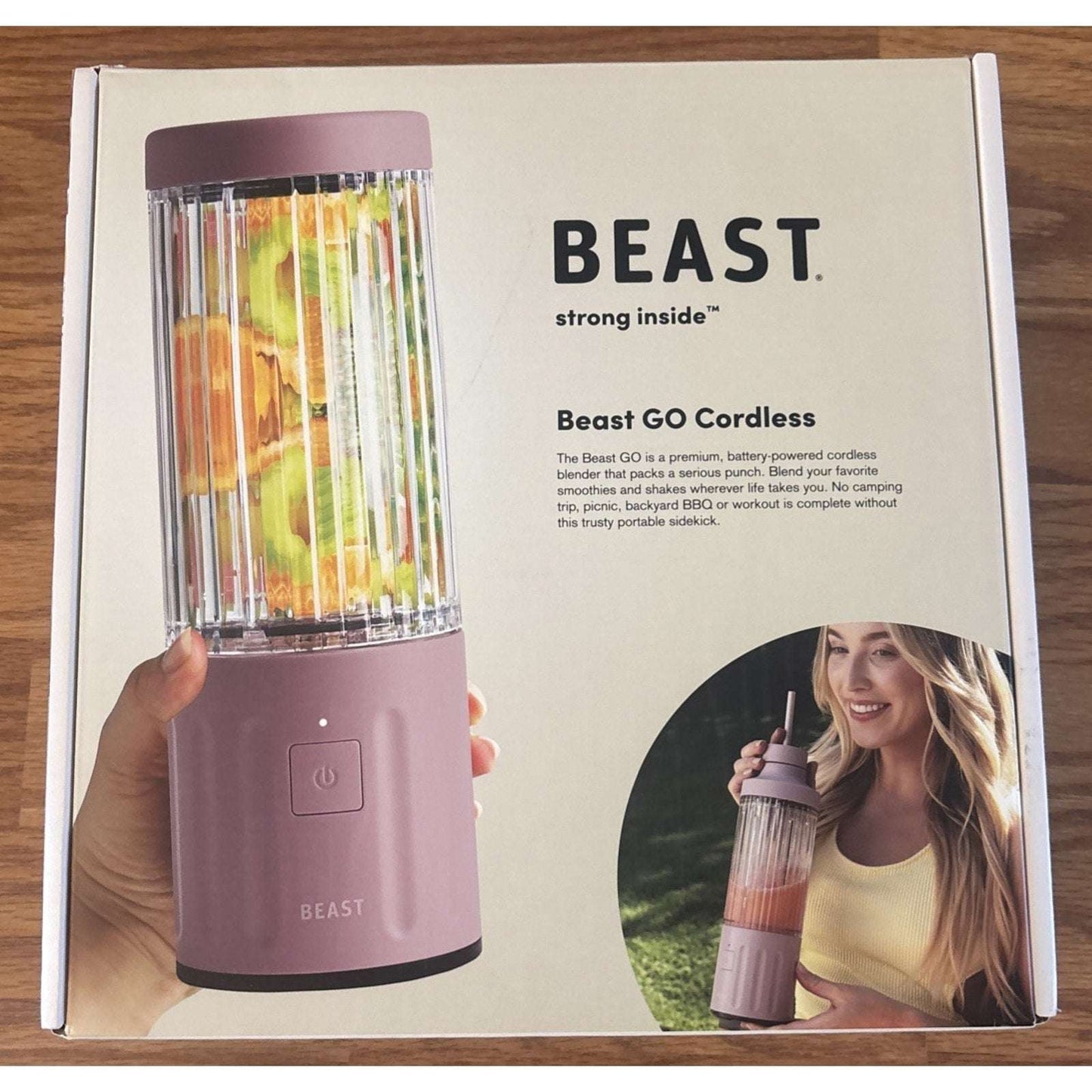 Beast GO Cordless, Premium Portable Blender for Shakes & Smoothies 22oz (Lilac)