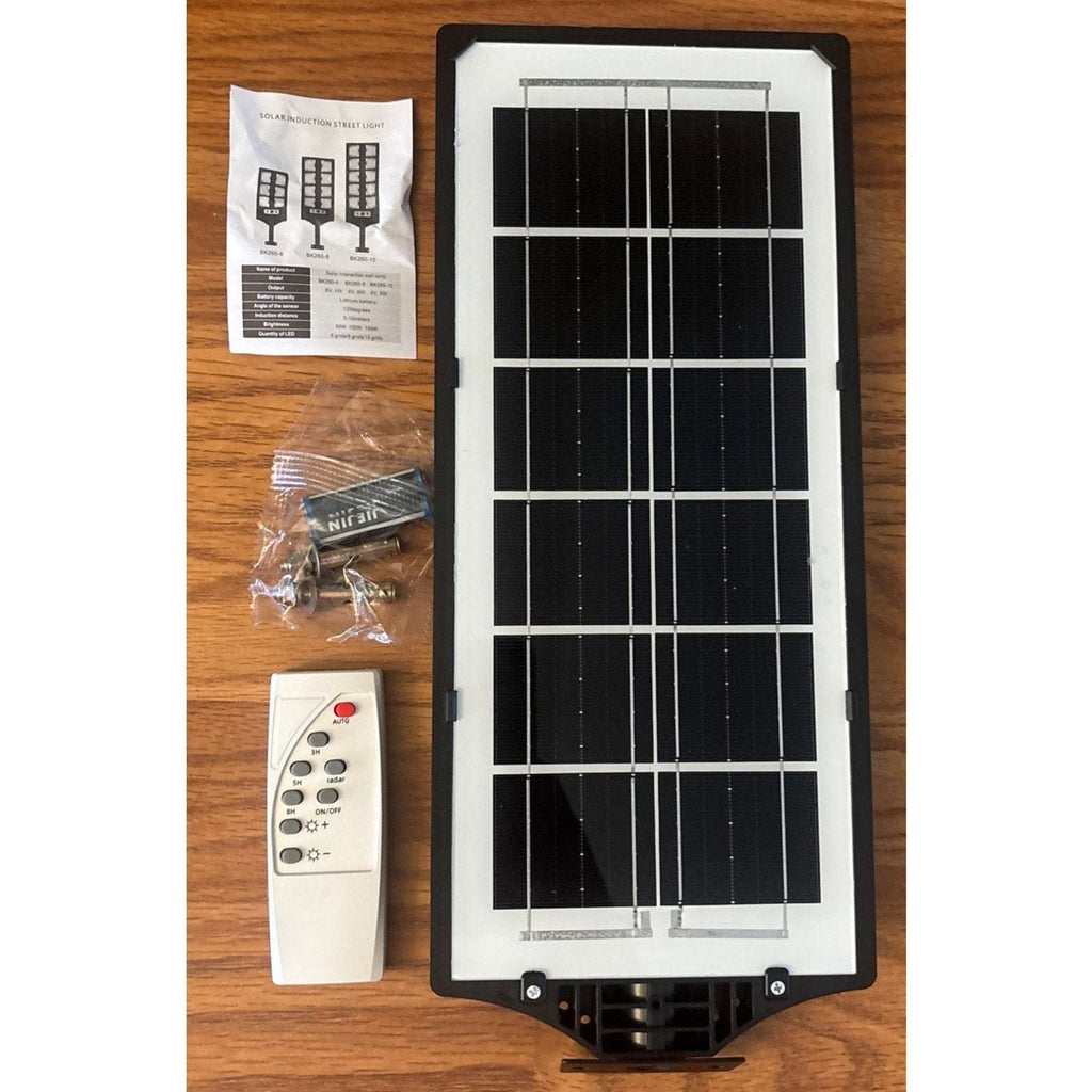 Outdoor Solar LED Street Flood Light Dusk To Dawn Remote Controlled & Waterproof
