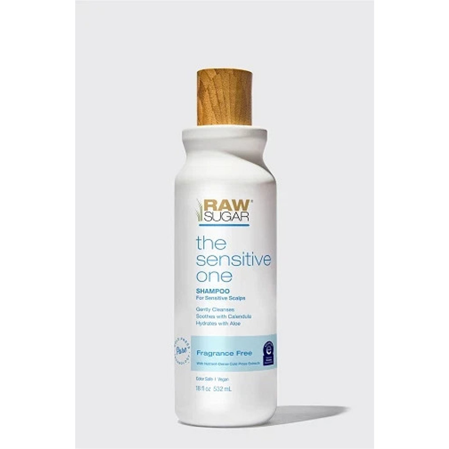 Raw Sugar Shampoo The Sensitive One Fragrance Free - 18 fl oz Cold Press PURE