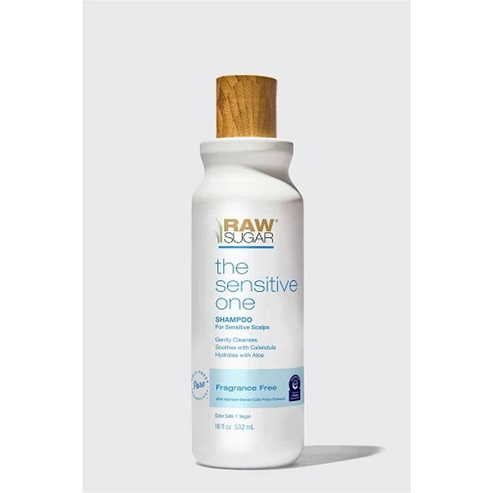 Raw Sugar Shampoo The Sensitive One Fragrance Free - 18 fl oz Cold Press PURE