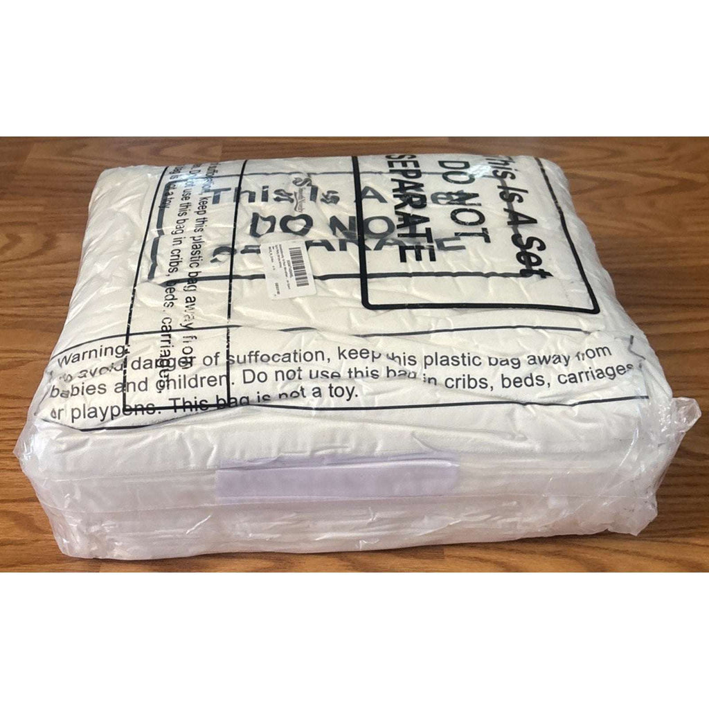 16PC Microfiber 27" x 60" Bath Towel Set Ultra Absorbent, Quick Dry White Stripe