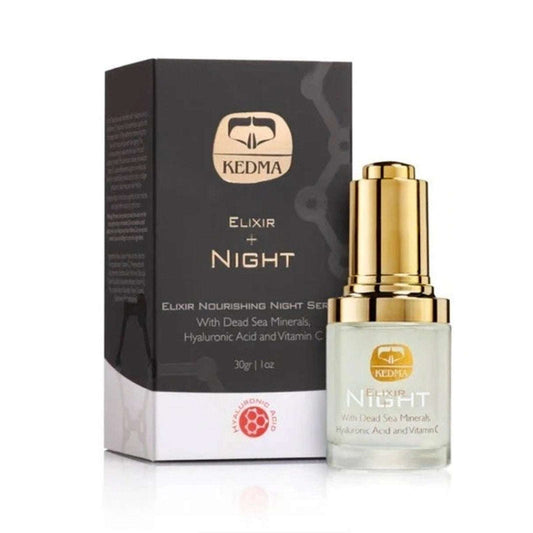 Kedma Elixir+ Nourishing Night Serum Dead Sea Minerals, Hyaluronic Acid & Vit C