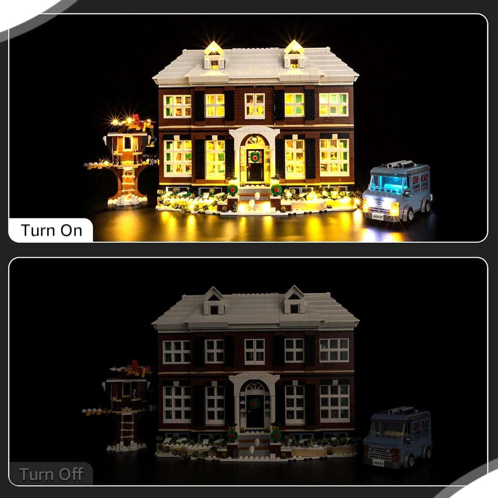 LED Light Kit for Lego Home Alone House 21330 - Upgraded Layered Lighting Design
