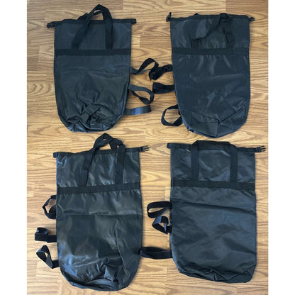 300lbs Canopy Weights Sand Bags Set of 4, XL Heavy Duty 1680D Black Sandbags