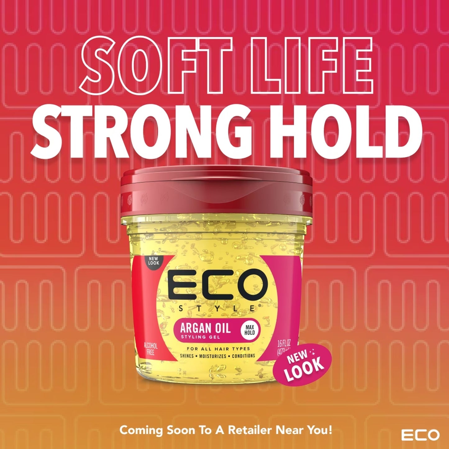 2x Eco Styler Professional Moroccan Argan Oil Styling Hair Gel Maximum Hold 16oz