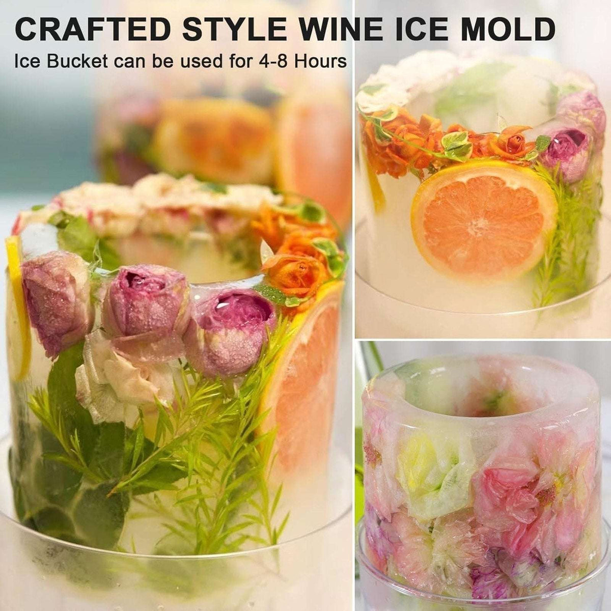 DIY Bottle Chiller Ice Bucket Mold CREATE ONE FOR EVERY SEASON Wine Champagne++