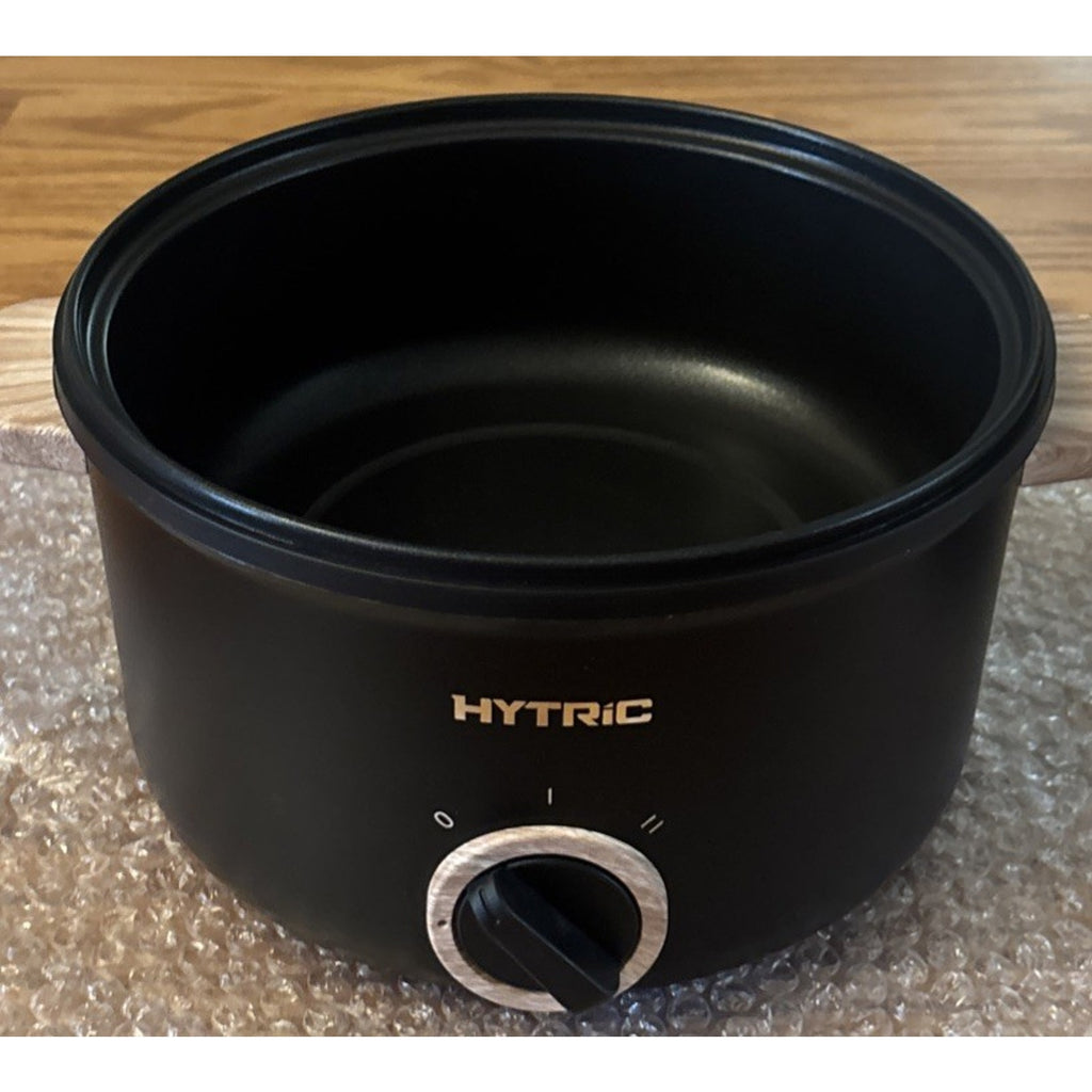 HYTRIC 2.5L 2.6Qt Electric Hot Pot Ramen Cooker Dual Power 300W 700W RV Dorm Blk