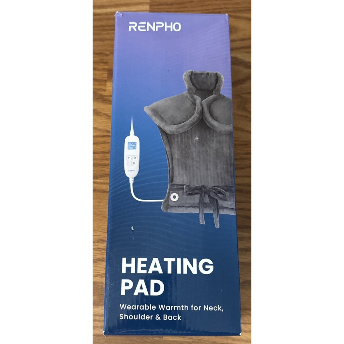 RENPHO Wearable Fast Heating Pad Neck Back & Shoulder w 6 Levels & 3 Timers