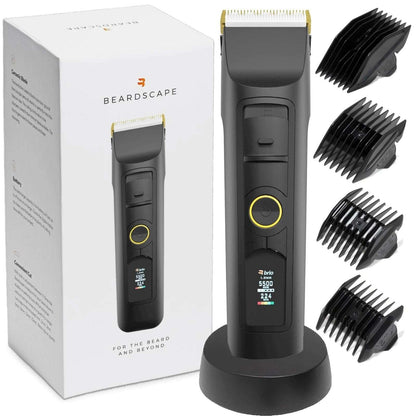 Brio Beardscape V2 Beard & Body Trimmer Cordless w/ Low Friction Ceramic Blade