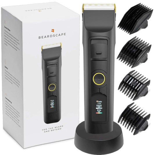 Brio Beardscape V2 Beard & Body Trimmer Cordless w/ Low Friction Ceramic Blade