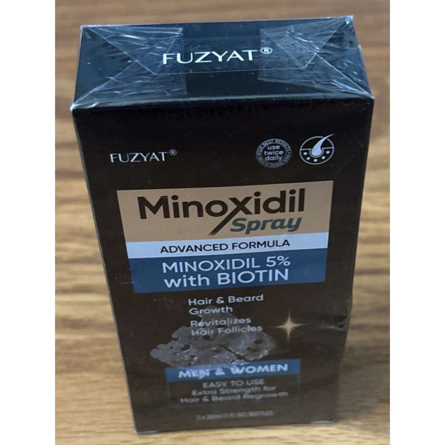 Minoxidil 5% +BIOTIN Advanced Formula Hair Regrowth Treatment 2 x 30ml/1 fl oz