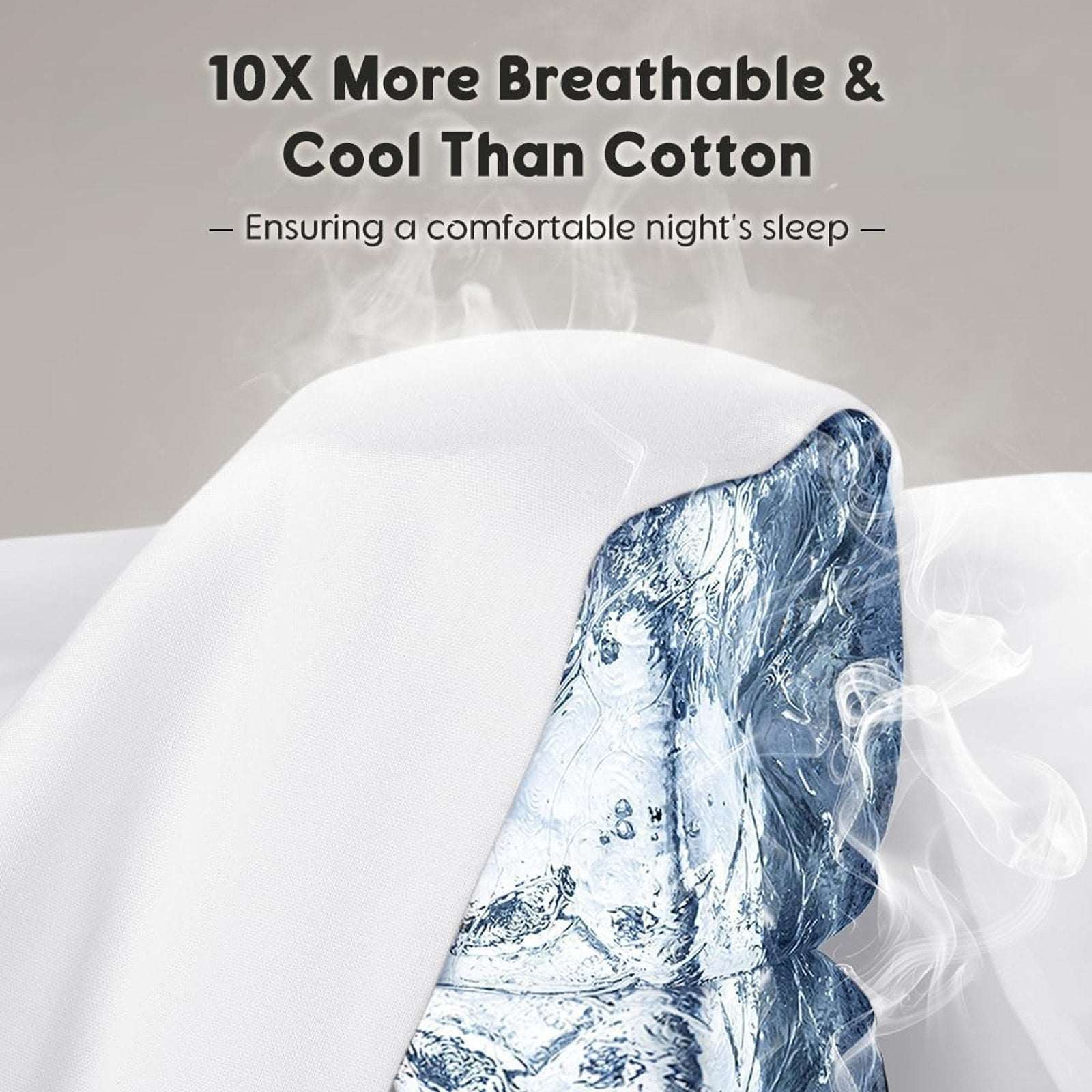 100% French Pure Linen Sheet Set Deep Pockets Queen Size Breathable & Cooling