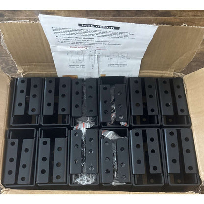 24 Concealed Joist Hanger Flange Powder-Coated Steel Bracket for 2x4" Beam Swing