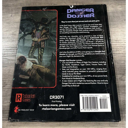 Cyberpunk Red RPG: Danger Gal Dossier FIRST PRINT R. Talsorian Games + QR Codes