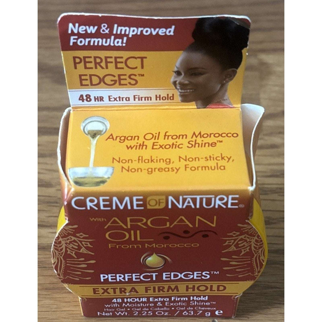 Creme Of Nature Perfect Edges Argan Oil 48 HR Extra Firm Hold Hair Styling Gel