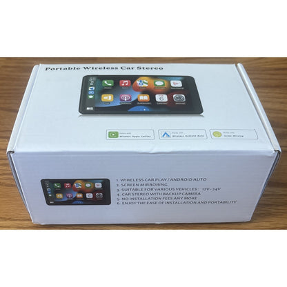 7" HD Touch Screen Wireless Apple Carplay Android Auto Bluetooth Car Stereo