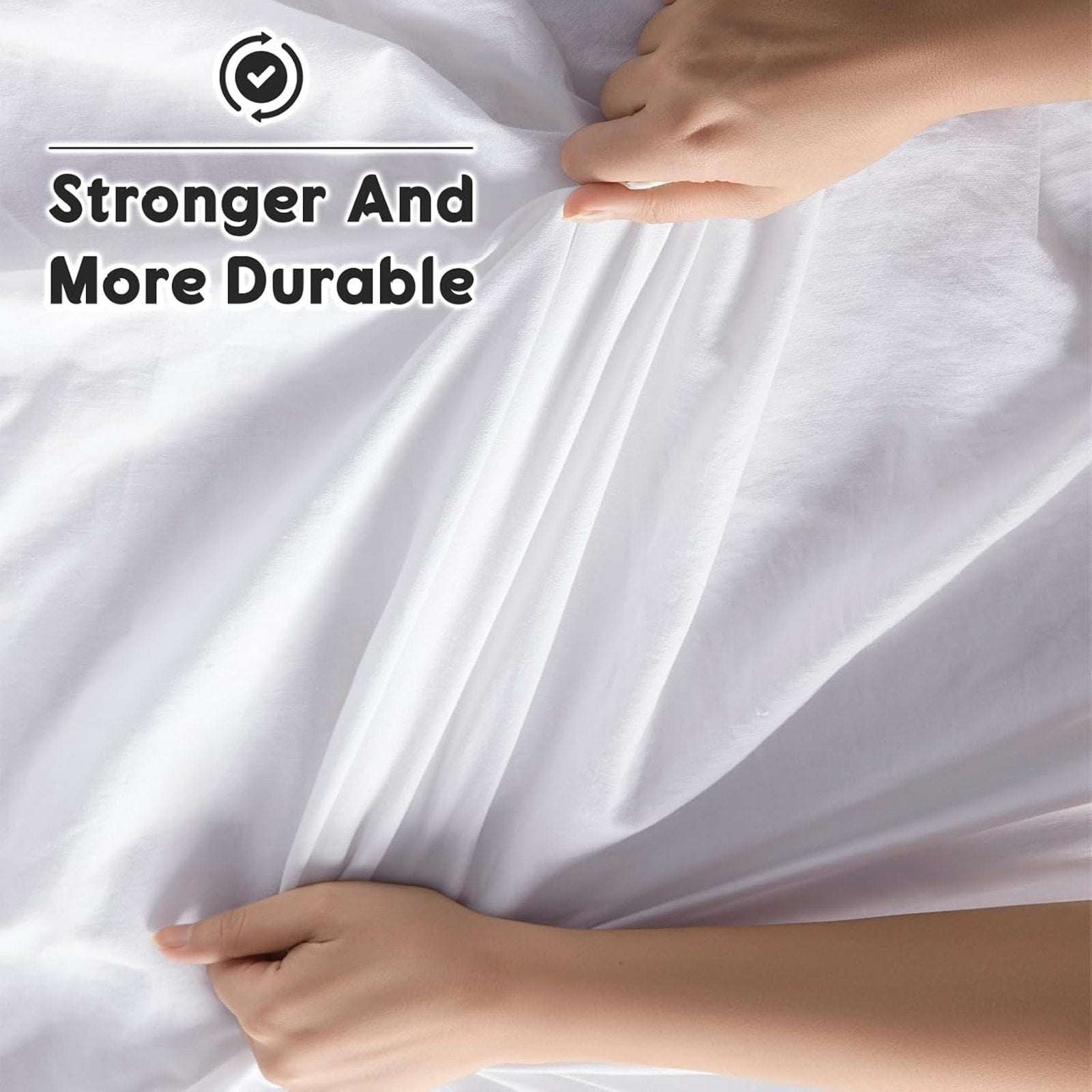 100% French Pure Linen Sheet Set Deep Pockets Queen Size Breathable & Cooling