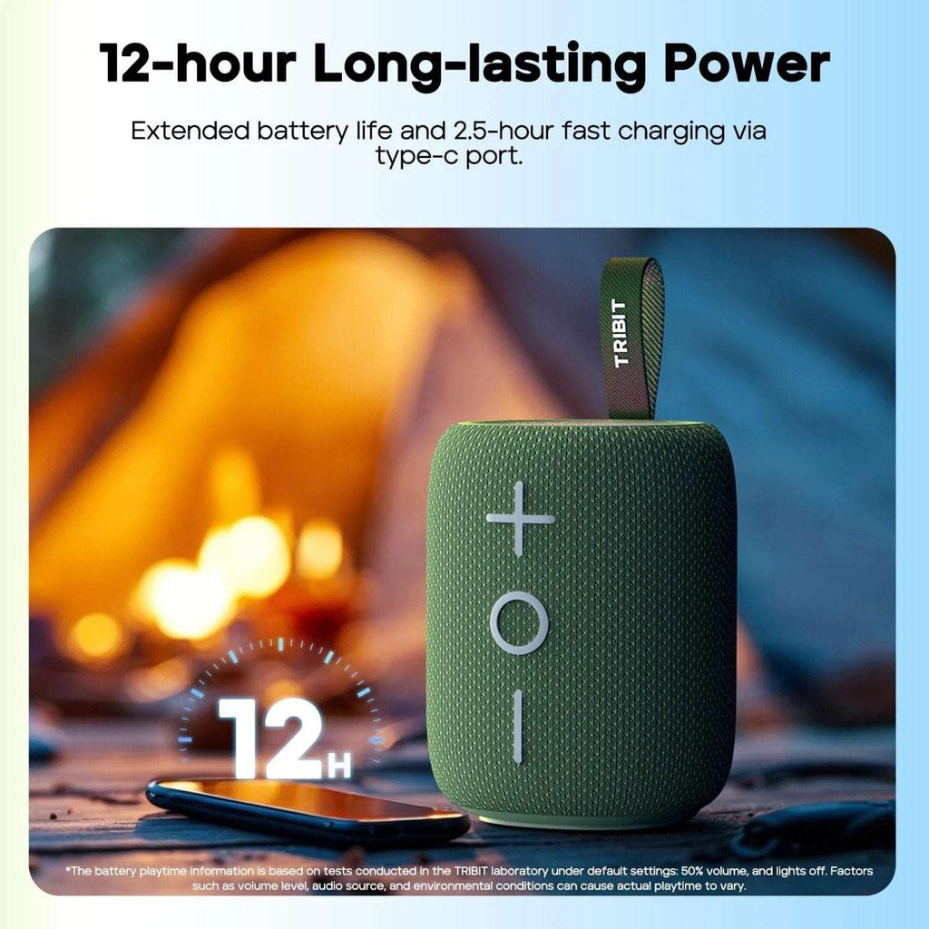 Tribit StormBox Mini+ Portable Waterproof Bluetooth RGB Speaker 360° Sound BTS33