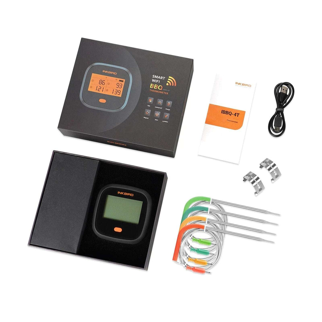 Inkbird Remote Wifi Food Thermometer IBBQ-4T BBQ Meat Cooking Kitchen Grill Tool