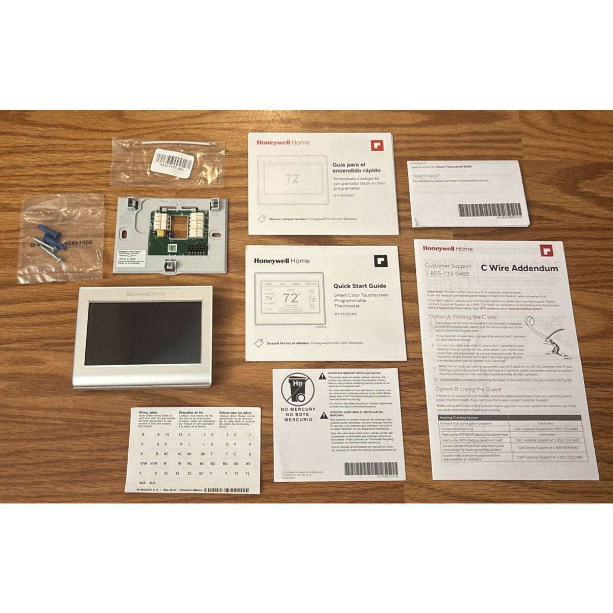 Honeywell Home Wi-Fi Smart Color 7-Day Programmable Thermostat with Touchscreen