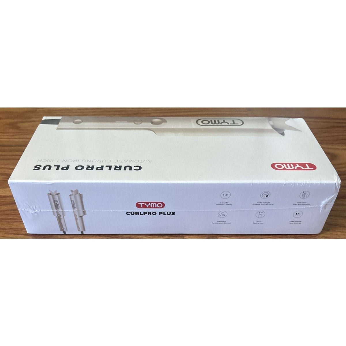 NEW TYMO CurlPro Plus Automatic Rotating Curling Iron Long Barrel 1" Gold Sealed