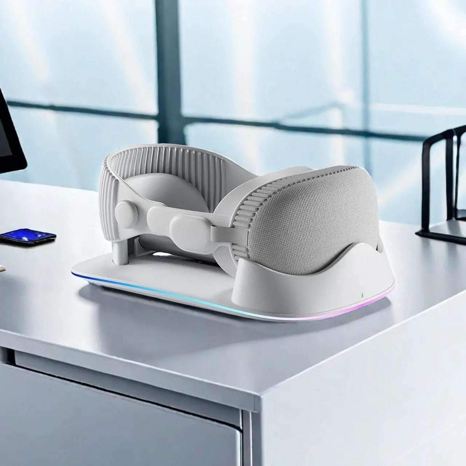 for Apple Vision Pro Magnetic Charging Dock Stand w/ AR Technology & RGB Light