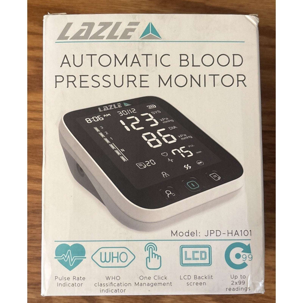 LAZLE Automatic Blood Pressure Monitor & Upper Arm Cuff w/ Advanced Accuracy NEW