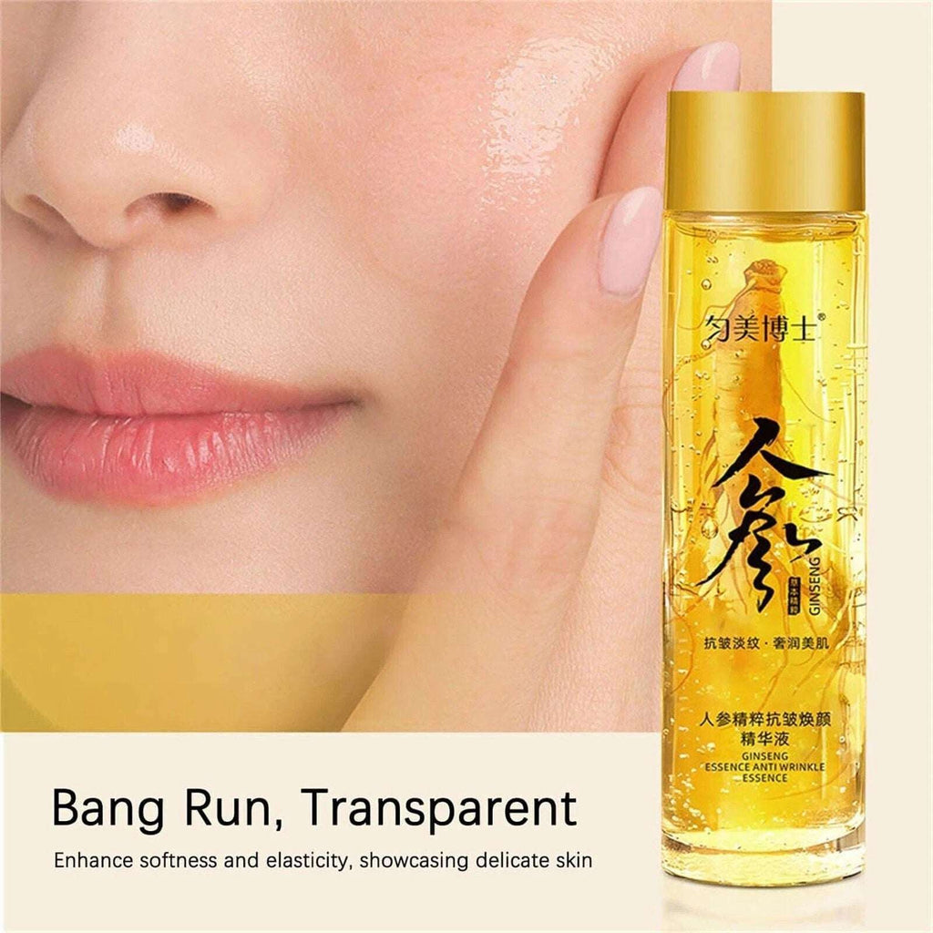 Ginseng Gold Extract Anti Aging Essence Oil, Anti-Wrinkle Polypeptide 120ml