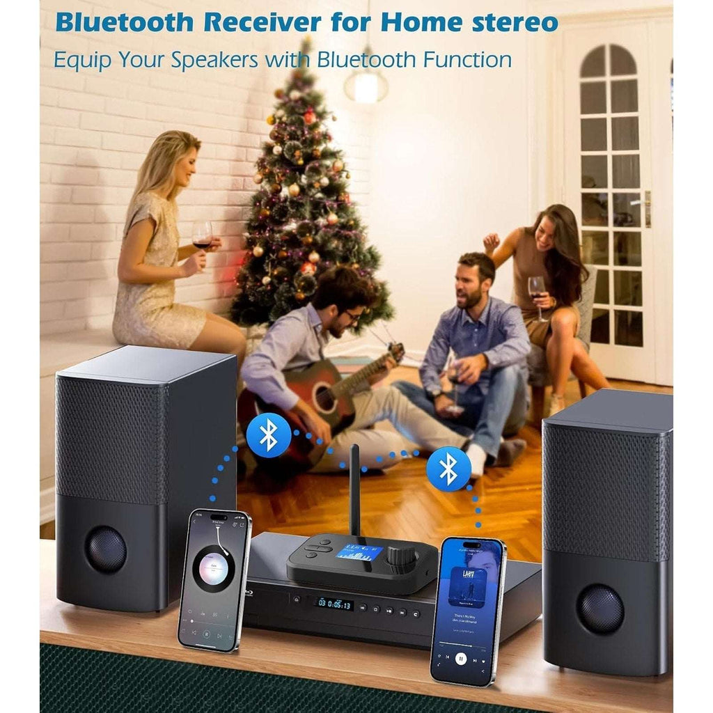Bluetooth 5.3 Transmitter Receiver For TV Home Stereo Long Range Audio Adapter