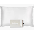 Blissy 100% Pure Mulberry Silk Pillowcase 22 Momme King Size in White - Cooling