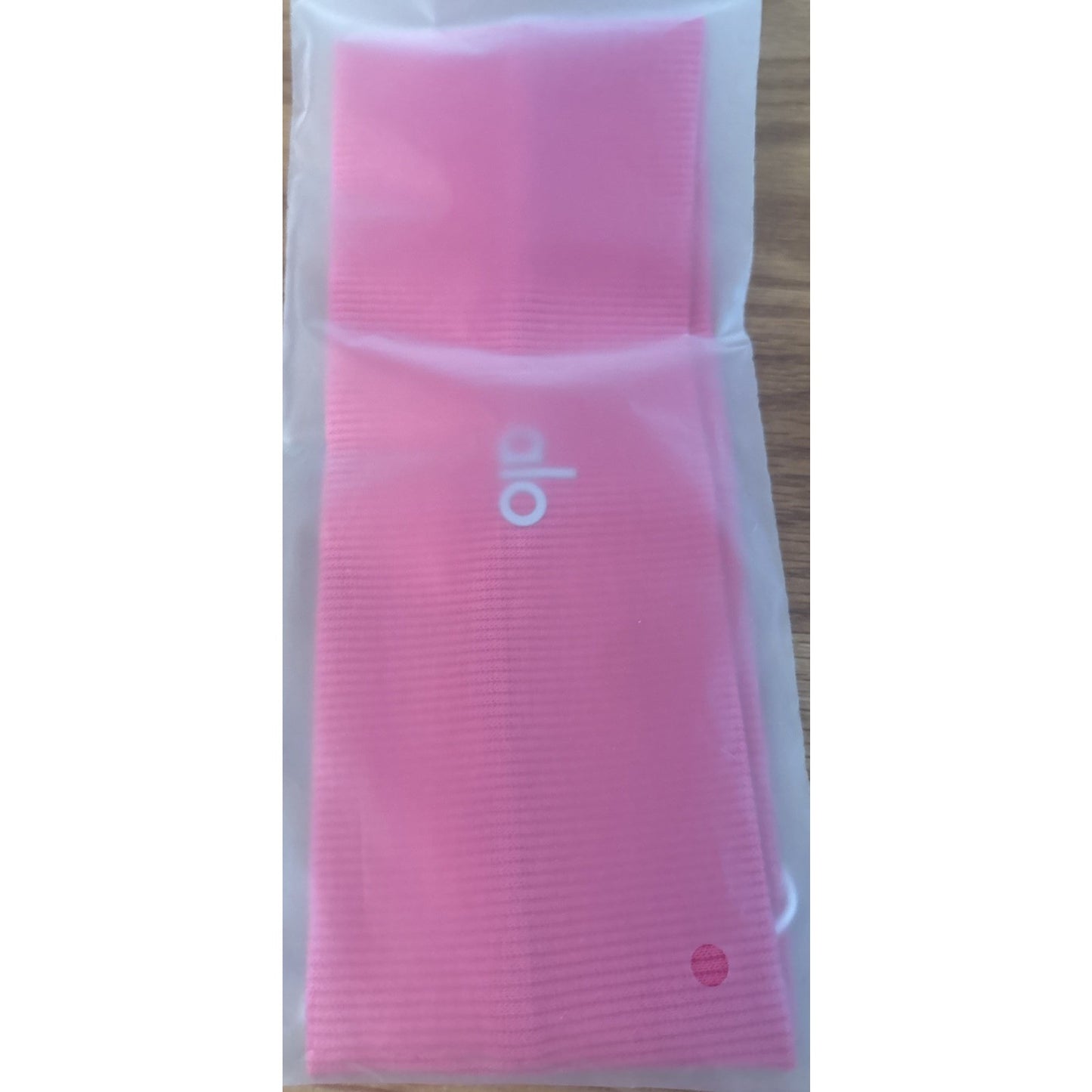 Alo Yoga Bright Pink Logo 3" Wide Headband Adult/Teen One Size Athletic Fitness