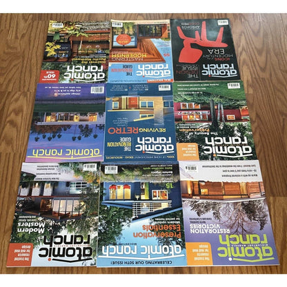 9 x Atomic Ranch Mid Century Marvels Magazines Renovation Guide Reviving Retro