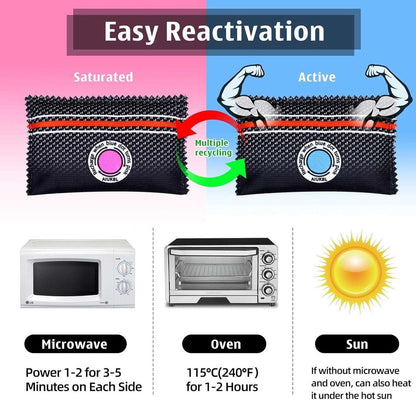 120g Rechargeable Desiccant Moisture Absorbing Bag for Home Closets Safe Car