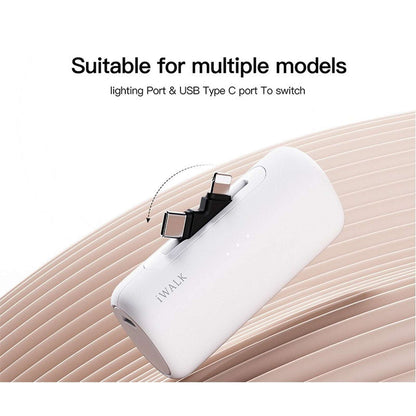 iWalk LinkPod 5000mAh Power Bank for iPhone16/15/14/13/12/11 Ser. Samsung S25/24