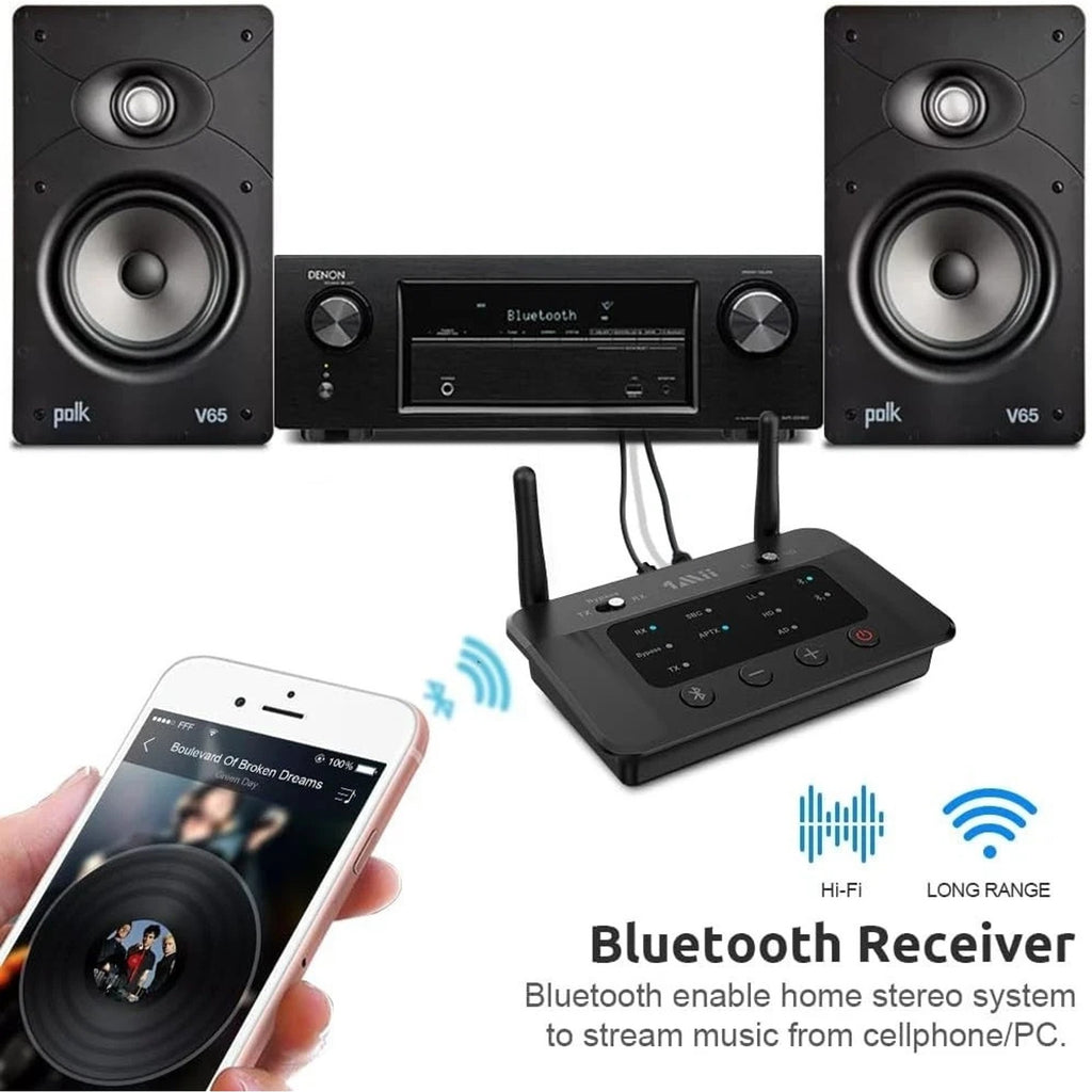 1Mii B03 Bluetooth 5.3 Wireless Transmitter & Receiver TV Home Stereo Headphones