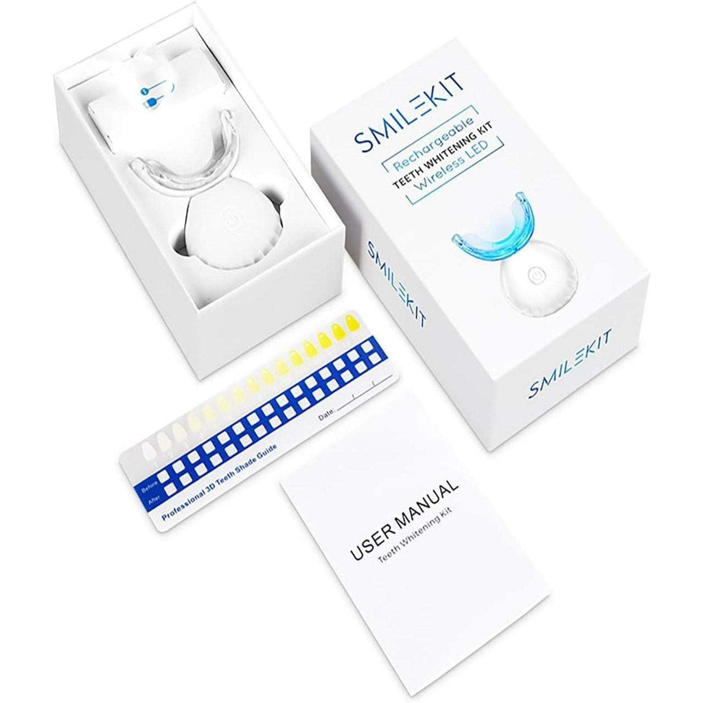 Smile Kit Rechargeable Teeth Whitening Kit At Home Wireless Led Light New Sealed