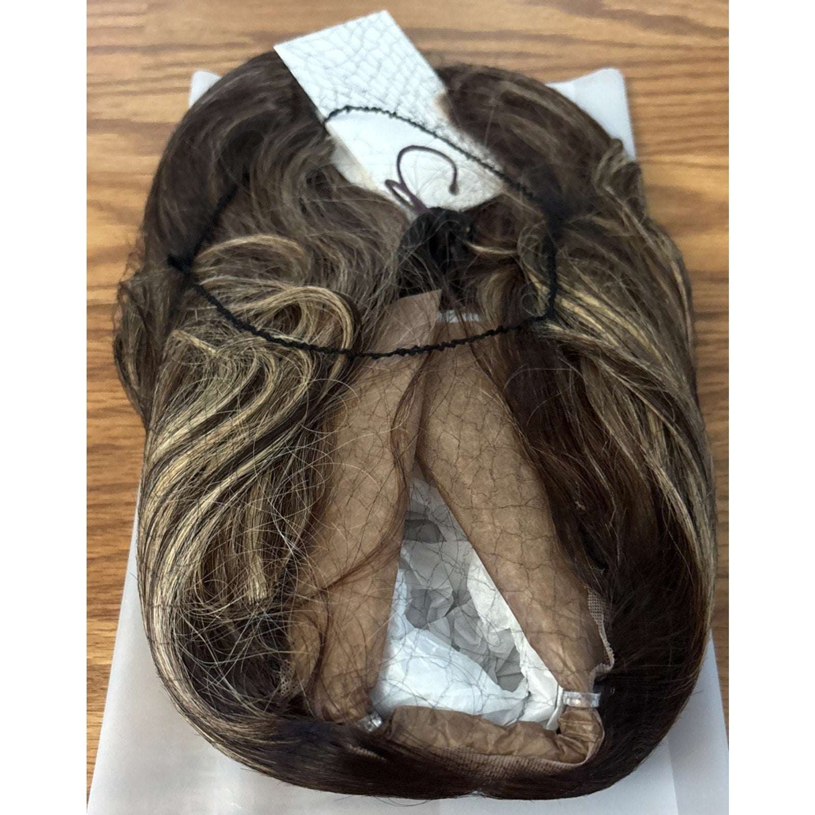 Luvme 100% Human Hair Wig 150% Density Brown/Blonde Highlights Glueless One Size
