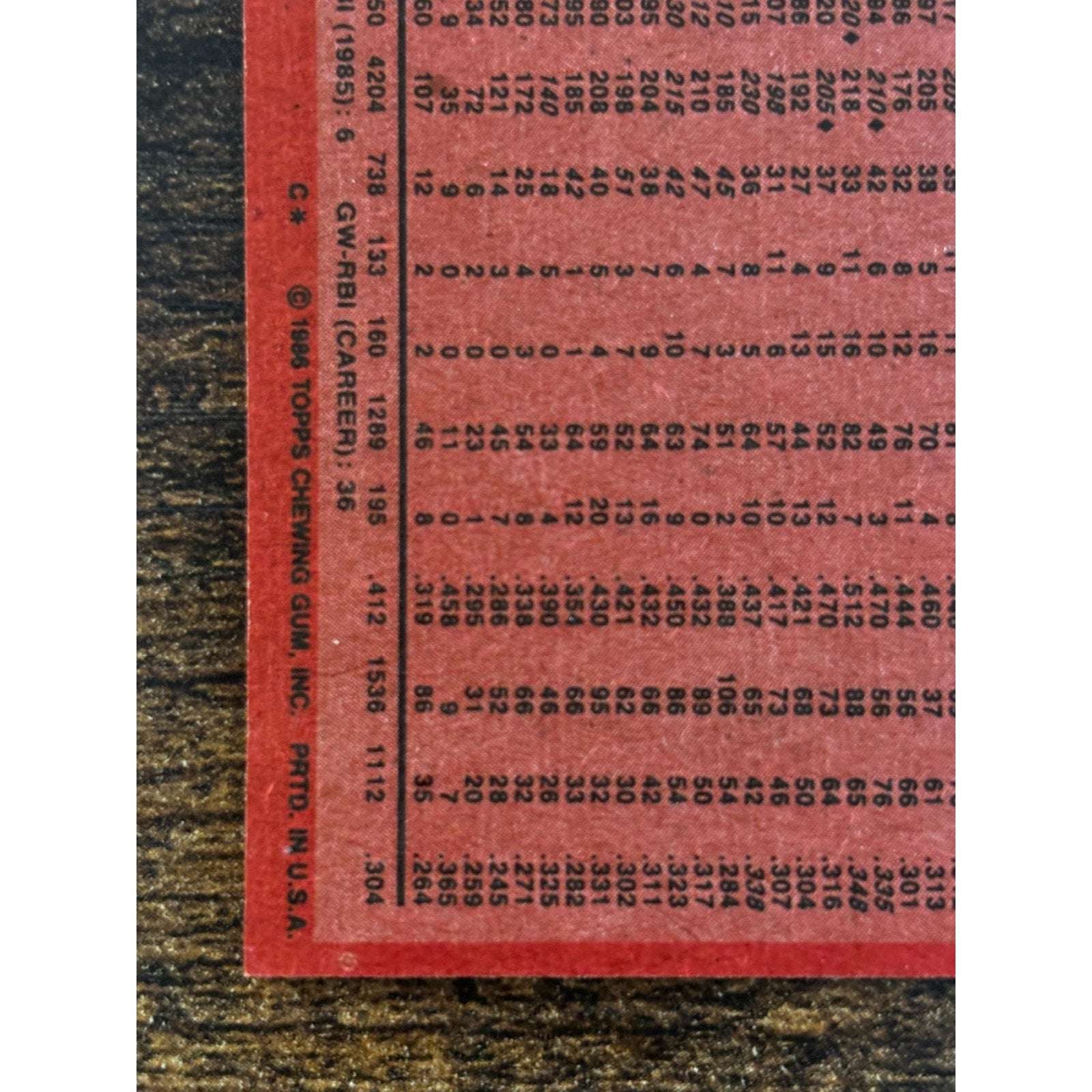 1986 TOPPS #1 PETE ROSE CINCINNATI REDS Baseball Card