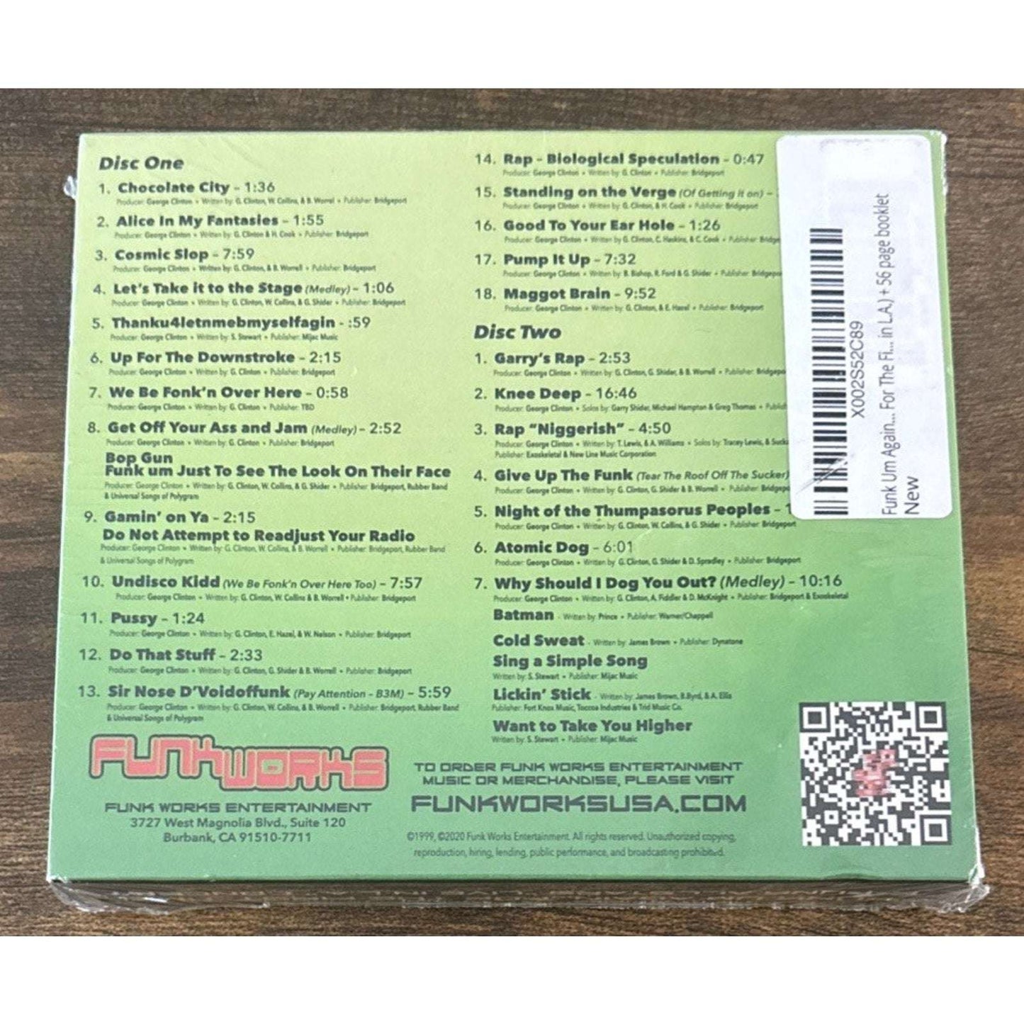 George Clinton & The P-Funk AllStars 2 Disc CD Collectors Set LIMITED QUANTITY