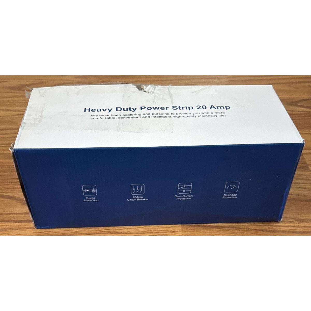 Heavy Duty Power Strip Surge Protector 20 AMP 8 Outlets 12 Gauge 20Ft Industrial
